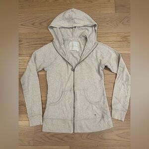 Victoria's Secret full zip hoodies Light cream